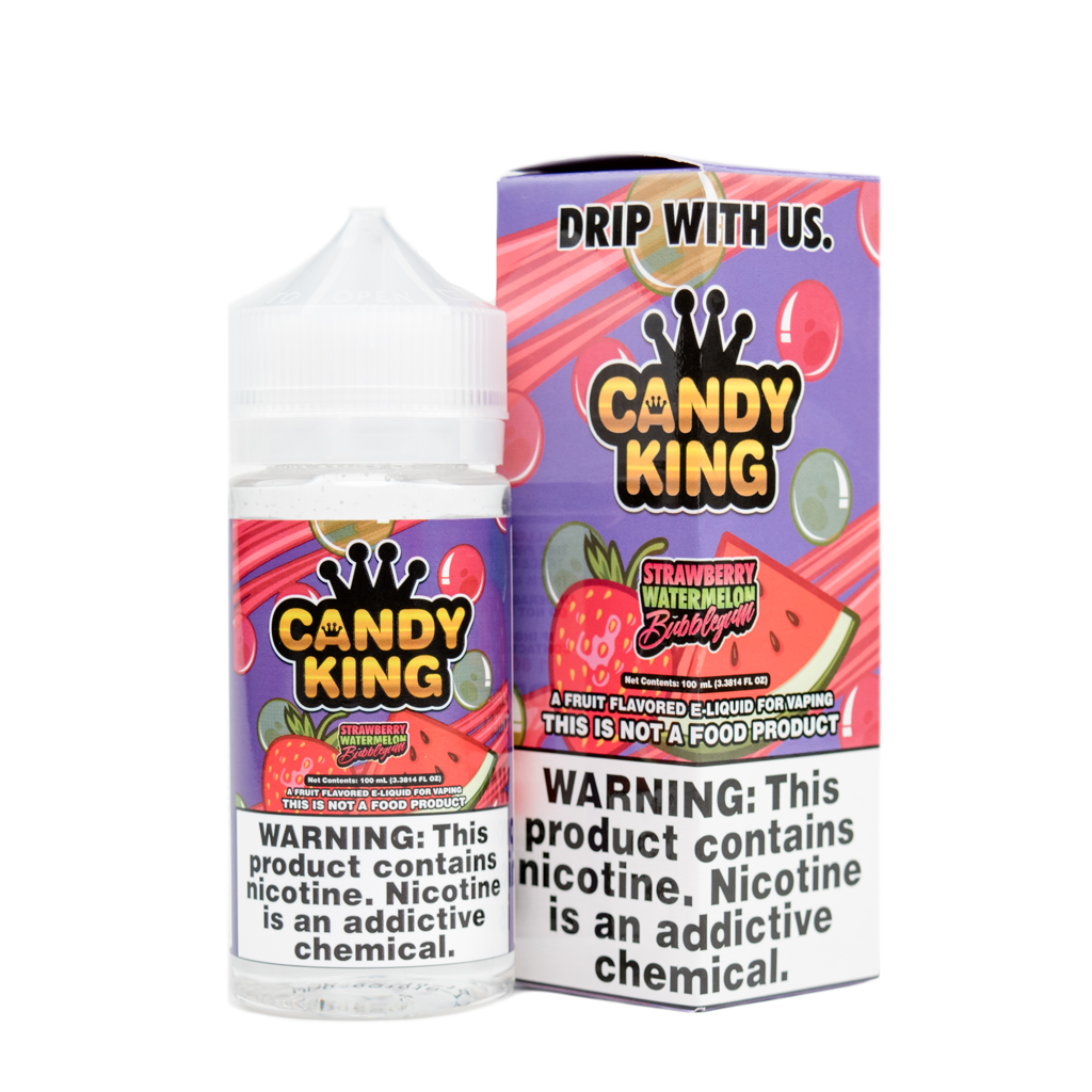 Candy King on Salt 30ml e-Juice Strawberry Watermelon Bubblegum