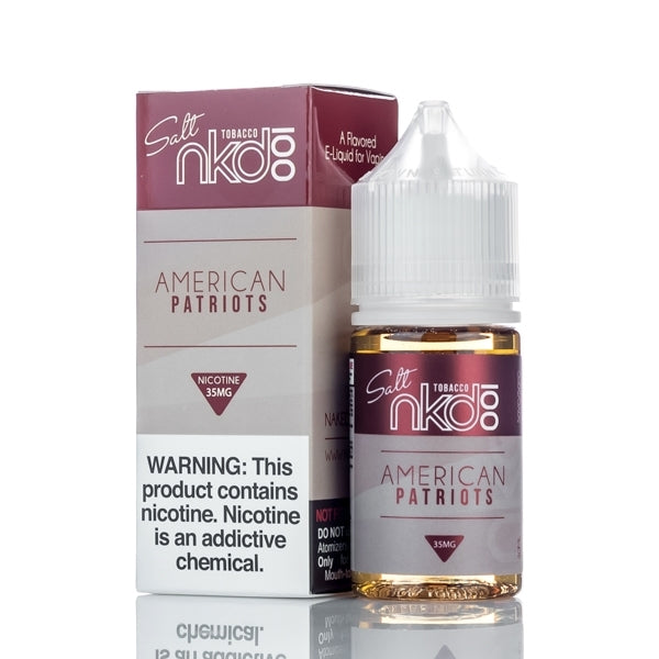 Naked 100 on Salt 30ml e-Juice American Patriot