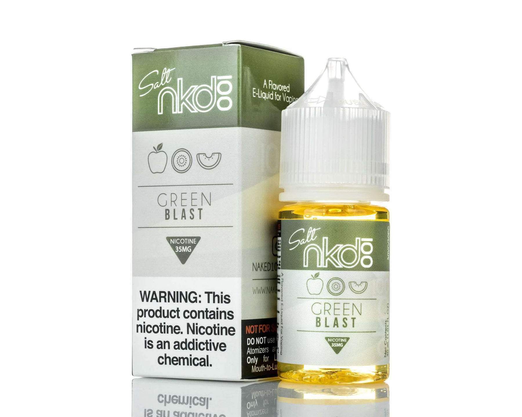 Naked 100 on Salt 30ml e-Juice Green Blast