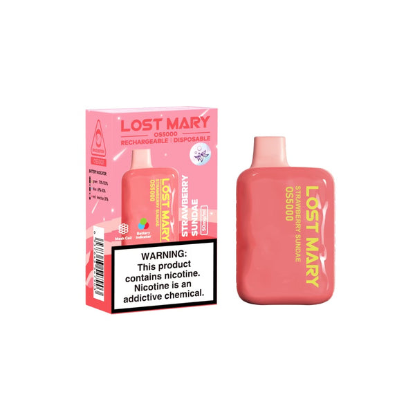 lost mary os5000 strawberry sundae Strawberry Ice Lost Mary Vape