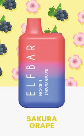 EBDesign (Elf Bar) | 5000 Puff Disposable Vape | Sakura Grape
