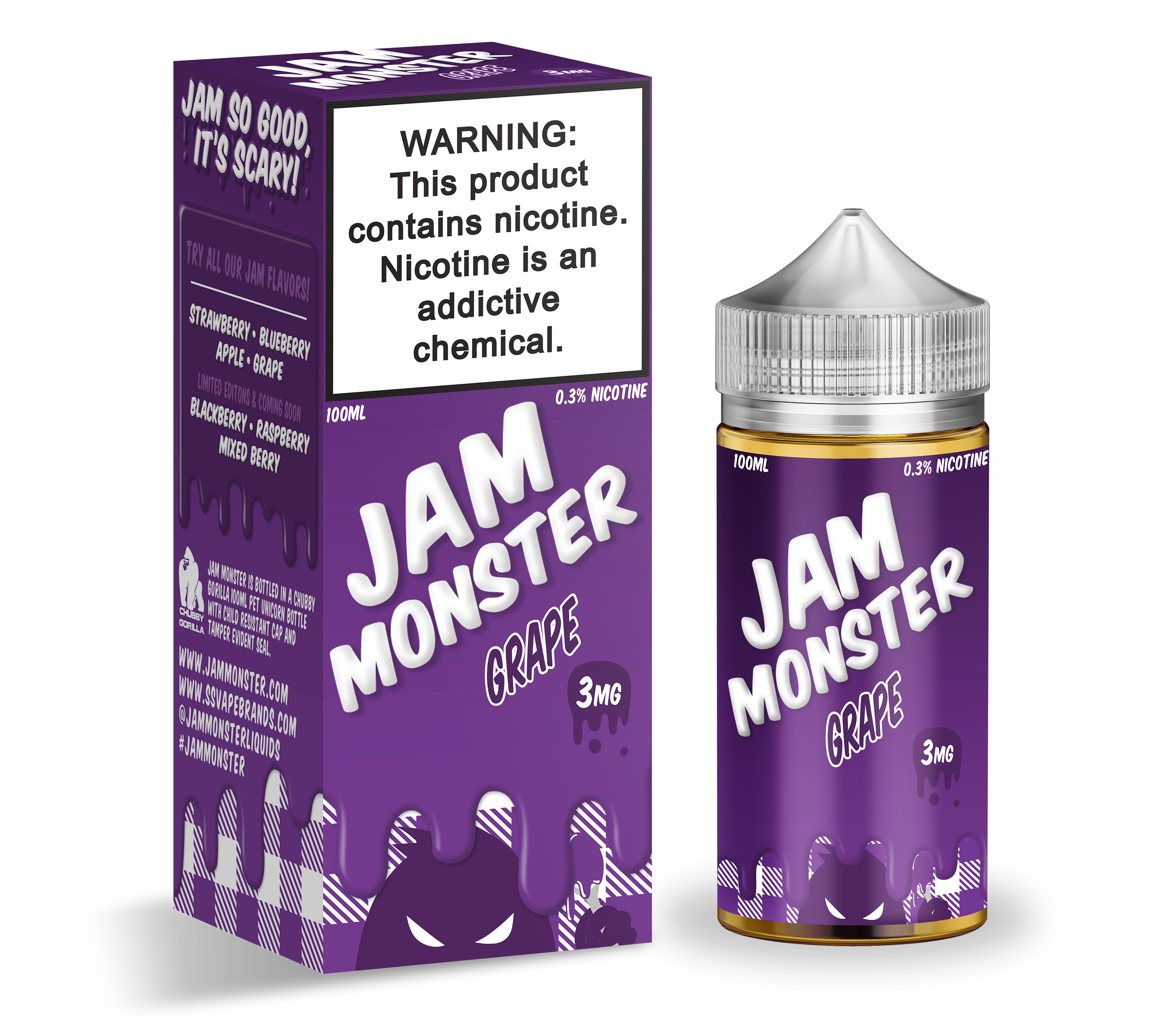Jam Monster 100ml e-Liquid - Grape Jam