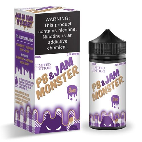 Jam Monster 100ml e-Liquid - Peanut Butter & Grape Jam
