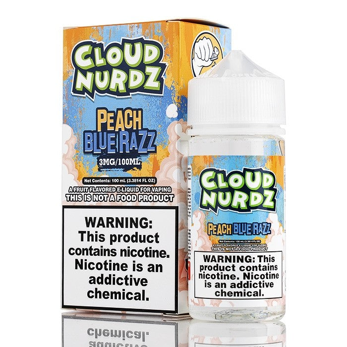 Cloud Nurdz 100ml e-Juice Peach BlueRazz