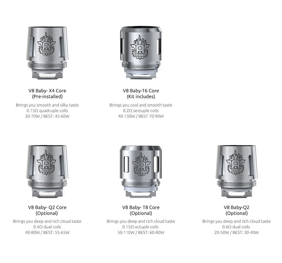 Smok V8 Baby Replacement Coils 5 - Pack